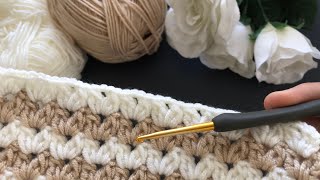 Wow 🦋 Amazing model  Super easy crochet knitting baby blanket  very easy crochet shawl [upl. by Annauqal]