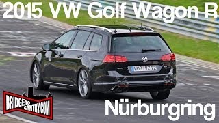 2015 VW Golf Wagon R testing on the Nürburgring Nordschleife [upl. by Aracat]