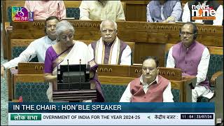 Nirmala Sitharaman Presents Union Budget 202425 in Lok Sabha  News9 [upl. by Badger]