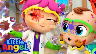 Bubbles Mess🫧🫧  Little Angel And Friends Kid Songs [upl. by Aralk]