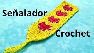 MARCADOR o SEÑALADOR San Valentín en tejido crochet para libros tutorial paso a paso Moda a Crochet [upl. by Annayi]