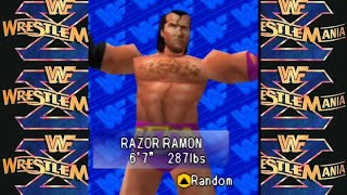 Razor Ramon entrance and theme  WWF WrestleMania X by GM Spectre Nintendo 64 [upl. by Zebulen9]