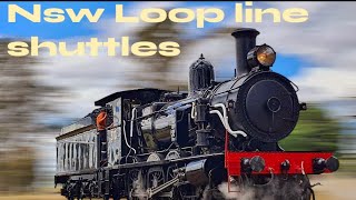 NSW Loop Line steam train shuttles  Trip Report [upl. by Collayer]