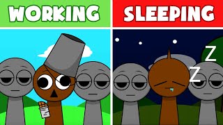 Incredibox Sprunki But Working Vs Sprunki But Sleeping  Special Version New Mod [upl. by Armalla752]