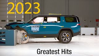 Mostwatched IIHS crash tests of 2023 [upl. by Malley]