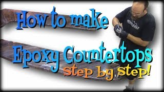 How to Make Epoxy Countertops Step by Step [upl. by Ydnahs]