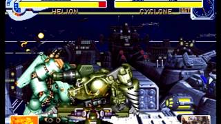 Cyberbots Fullmetal Madness Sega Saturn Arcade Mode as Shade Helion [upl. by Anestassia]