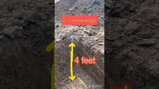 ✅ FOOTING excavation DEPTH 📚📚 viral shorts 📚📚 civil knowledge civilengineer 👷‍♀️👷👷‍♂️📚📚 [upl. by Urbana]