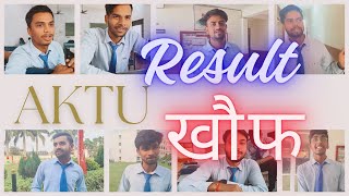 AKTU Result खौफ❌aktu result expression vlog collagelife [upl. by Polinski]