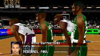 NBA In The Zone 98 PS1Milwaukee Bucks vs Boston Celtics [upl. by Takeshi347]