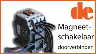 Magneetschakelaar hoe kun je magneetschakelaars doorverbinden makkelijk met 1 relaiskam [upl. by Carlick]