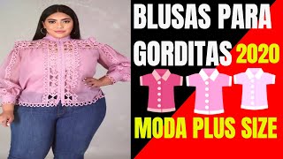 Ideas en Moda para Gorditas usando una bella BLUSA  Moda Plus Size con ropa para gorditas [upl. by Hervey774]