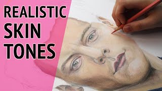 Realistic Skin Tone Tutorial  Polychromos  Harry Styles [upl. by Vaughn]