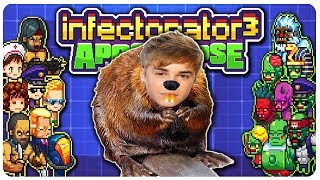 Infectonator 3  Boss Fight Justin Beaver  Infectonator 3 Apocalypse Gameplay 10 [upl. by Sommers]