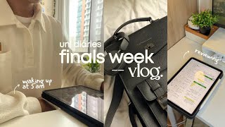 FINALS EXAM SEASONS ° ༘🎧 — hell week study vlogs cramming and a lot of caffeine ☕︎° [upl. by Iaverne]