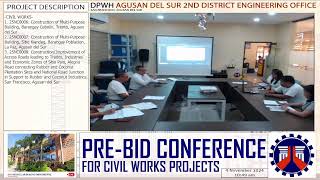 Procurement Livestream for DPWH Agusan del Sur 2nd DEO on November 4 2024 [upl. by Enylecoj]