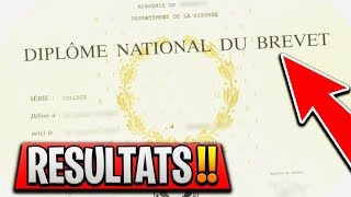 MES RÉSULTATS AU BREVET 2018  CATASTROPHE [upl. by Howie]