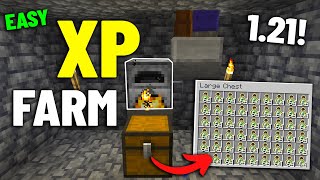 EASIEST XP FARM Minecraft 121 Java And Bedrock [upl. by Aehtna]