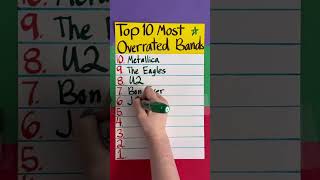 Top 10 most overrated bands reels hack maths alberteinstein mrbean mathproblem mathstricks [upl. by Lachman205]