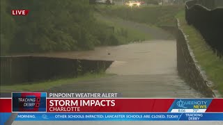 Heavy flooding reported throughout Charlotte [upl. by Padraig]