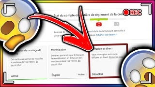 JE ME SUIS FAIS STRIKE PAR YOUTUBE  😱 [upl. by Ramad560]