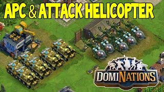 DomiNations  APC and ATTACK HELICOPTER  NEW ATOMIC AGE UNITS  Ep 40 [upl. by Baniaz]