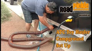 ATC Toy Hauler Campground Set Up [upl. by Bradleigh]