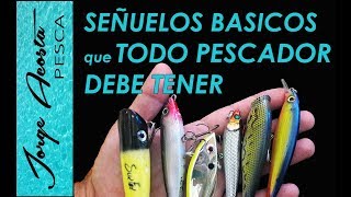 Señuelos que TODO PESCADOR DEBE TENER  Tipos de Señuelos y como usarlos para pesca en el mar [upl. by Anitnemelc449]