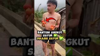 Niatnya Bantu Eh Malah Dapet Bonus Sayur 😅 shorts [upl. by Anahsal599]