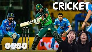 Korean Girls React To Cricket Insane Moments  𝙊𝙎𝙎𝘾 [upl. by Nerual]