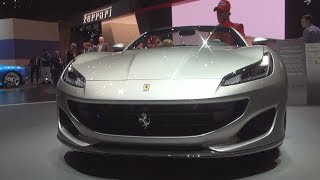 Ferrari Portofino Convertible Grey 2019 Exterior and Interior [upl. by Enelear]