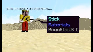 TUTORIAL How to get an actual Knockback Stick in Minecraft 189 [upl. by Conall]