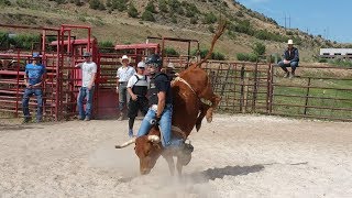 Gary Leffew Bull Riding School Student Bull Riding Compilation Part 22 [upl. by Anerres406]