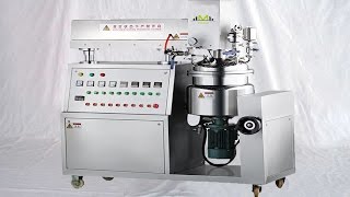 small volume vacuum emulsifier 20L pot cream making equipment lab use Maquinaria para hacer crema [upl. by Crystie268]