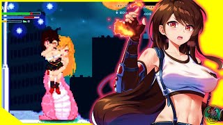 Echidna Wars dx Tifa LockHart Stage 1 gameplay [upl. by Norabel]