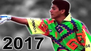 Jorge Campos ● El Mejor Portero de Mexico En La Historia ● Mejores Atajadas ● Goles ● Jugadas ● 2017 [upl. by Louis]