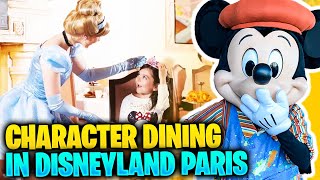 Character Dining Disneyland Paris Everything You Need To Know [upl. by Colombi]