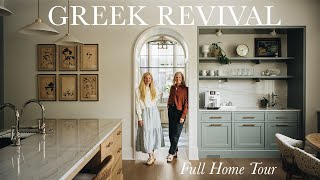 The Greek Revival Home Tour  A New Build with All the Charm of a Historic Home [upl. by Ahsaei]