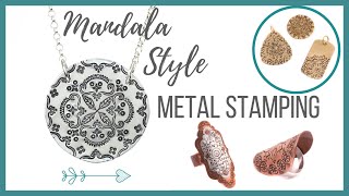 Mandala Style Metal Stamping Tutorial  Beaducationcom [upl. by Comfort321]