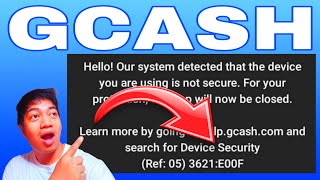 GCASH PROBLEM DEVICE SECURITY [upl. by Ymorej]