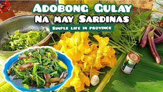 Ep502024  Adobong Gulay na may Sardinas  Simple Life in Province [upl. by Nicko]