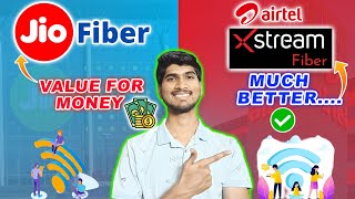 Jio Fiber vs Airtel Xstream Fiber Speed Test PlansSet Top Box Real User Experience jio airtel [upl. by Angil]