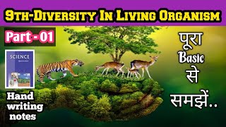 Diversity In Living Organism Class 9 [upl. by Artamas]