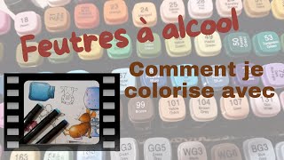 Feutres à alcool  Méthode de colorisation [upl. by Stubbs242]