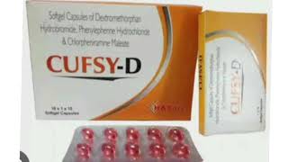 CUFSY D Capsule Dextromethorphan drobromide Phenylephenne Hydrochlonde amp Chlorpheniramine Maleate [upl. by Kacerek101]