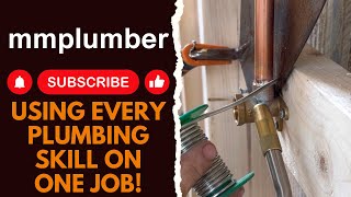 Using every plumbing skill on one job [upl. by Simetra]