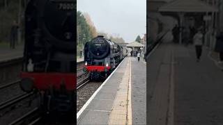 70000 Britannia arriving at Clandon [upl. by Farlee418]