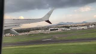 Aeromexico Boeing 737 Max 8 despegando de Ciudad de México [upl. by Lat]