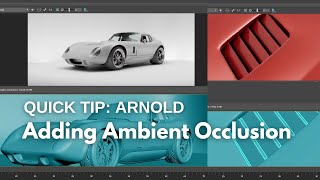 Quick Tip Try Ambient Occlusion it will give you better results  Arnold Render [upl. by Eixela]