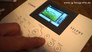 Canon Selphy CP 1000 Fotodrucker  Unboxing Test und Erfahrungsbericht [upl. by Bowie]